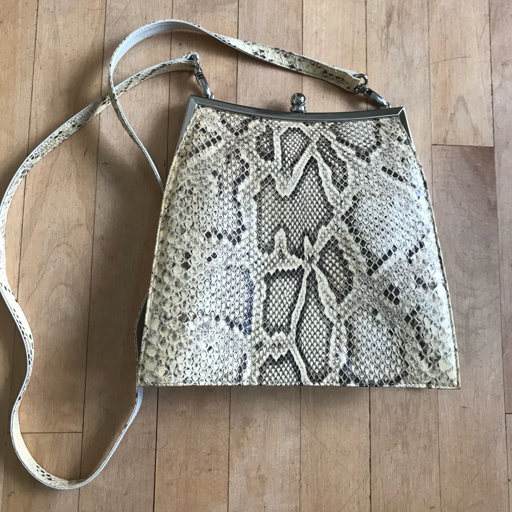 Euc Neiman Marcus Python Purse